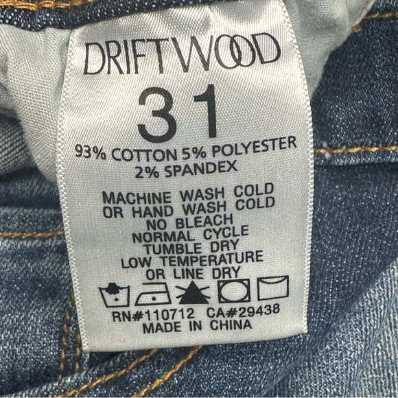 Driftwood Colette Embroidered Jeans. Sz:  31 - Picture 12 of 13